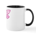 thumbnail image 2 of CafePress - Breast Cancer Dragonfly Mug - 11 oz Ceramic Mug - Novelty Coffee Tea Cup, 2 of 6