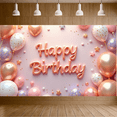 thumbnail image 6 of Colorful Balloons Birthday Party Banner Decorative Confetti Happy Birthday Banner for Celebration Indoor Decoration Photo Shoot, 6 of 8