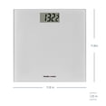 thumbnail image 3 of Báscula digital compacta de vidrio para baño Health o meter: capacidad de 226 kg, 4 celdas de carga, pantalla LCD de 8,2 cm, plataforma de vidrio templado, apagado automático, indicador de batería baj, 3 of 3