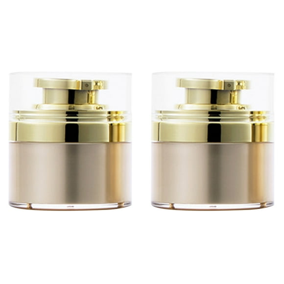 WORGEOUS 2 botes de loción rellenables vacíos con bomba a presión para almacenar crema facial y dispensador de loción.