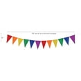 thumbnail image 2 of In the Breeze 4874 — Rainbow Pennant String, 8-feet — Colorful Party Decoration, 2 of 2