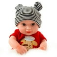 thumbnail image 2 of A-Waroom Doll Clothes Set for 12 Inch Baby Doll Doll Accessary Doll Sleeping Wear Baby Doll Clothes Outfits Jumpsuits with Hats for 12 Inch Doll, 2 of 2