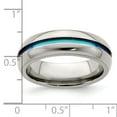 thumbnail image 3 of Edward Mirell Titanium Multi-Colored Anodized Center 7mm Band, 3 of 7