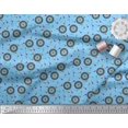 thumbnail image 2 of Soimoi Polyester Crepe Fabric Dart Board Sports Print Fabric by Yard 42 Inch Wide, 2 of 3