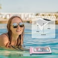thumbnail image 6 of IPX8 Waterproof Phone Pouch PVC Floating Dry Bag Touchscreen Sensitive Case Adjustable Lanyard Universal Smartphone Protector for Swimming Beach Kayaking 8.26x4.13in(Pink), 6 of 6