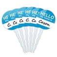 thumbnail image 1 of Cason Hello My Name Is Cupcake Picks Toppers - Set of 6, 1 of 1