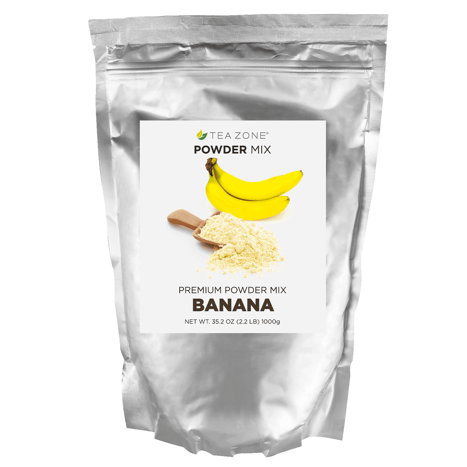 Tea Zone BANANA Powder Mix for Boba Bubble Tea, Slush, Smoothies 2.2 lbs