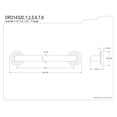 thumbnail image 4 of Kingston Brass Heritage 32" Decorative Grab Bar, 4 of 4