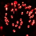 thumbnail image 4 of 2 Pack Solar String Lights 72ft 22m 200 LED 8 Modes Solar Powered Outdoor Lighting Waterproof Christmas Fairy Lights for Xmas Tree Garden Homes Ambiance Wedding Lawn Party Decor (Red), 4 of 9