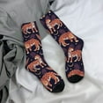 thumbnail image 5 of Haiem Leopard Print Pattern Crew Socks – Soft & Durable Moisture-wicking Socks, Stay-Up Fit for Business, Work, and Casual Wear Size 5-11, 5 of 6