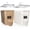 Black, variant on Black Plastic Food Storage Canisters, 2 Piece 11L Set, For Pantry Kitchen Organization