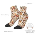 thumbnail image 6 of Fuzoiu Thanksgiving Food Print Adult Socks, Crew Moisture-wicking Socks, Unisex Cushion Crew Socks,Casual Sports Ankle Socks, 6 of 7