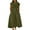 Army Green, variant on Uaswgudfs ​Summer Dresses for Women 2025 Sleeveless High Neck Sundress – Pleated Skirt & Side Detail | Casual to Formal Versatile Occasions Army Green XL