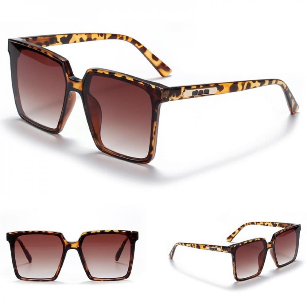 Designer Square Sunglasses Retro Vintage wrap UV400 Ladies Women Girls 