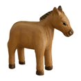 thumbnail image 1 of Figura de burro de madera, escultura artística, artesanía de animales versátil, adorno rústico para Marrón, 1 of 9