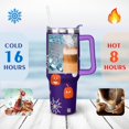 thumbnail image 4 of Happy Halloween Ghost Mug with Handle and Straws 40 oz Vacuum Insulated Halloween Travel Mug Birthday Present for Men Dad Son Husband Gifts for Him/Her Coffee Mugs, 4 of 7