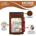 thumbnail image 3 of Money Clip Leather Wallet For Men Slim Front Pocket RFID Blocking Card Holder With Super Strong Magnetic, 3 of 6
