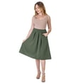 thumbnail image 5 of Womens Pleated Knee Length Skirt, 5 of 7