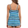 thumbnail image 5 of Charmo Womens Retro Tankini Sets Flowy Two Piece Bath Suits Tummy Control Swimwear with Bottoms, 5 of 5