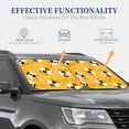 thumbnail image 4 of Kll Cute Bee Butterfly Yelllow Windshield Sun Shade 2-Piece Foldable Car Front Window Sunshade For Most Sedans Suv Truck- Large, 4 of 7