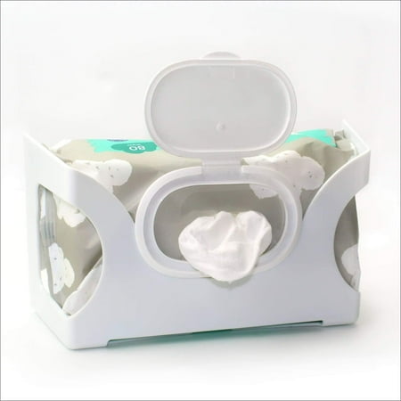 Gadjit Wet Wipes-Baby Wipes Wall Dispenser | Mounts on a Wall & Keeps Wipe Packet Within Easy Reach of Messes , Made in USA, 1 Count