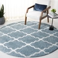 thumbnail image 2 of SAFAVIEH Berber Alastar Abstract Polyester Shag Area Rug, Blue Rust/Ivory, 9' x 12', 2 of 8