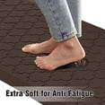 thumbnail image 3 of LALILO Kitchen Mat Anti Fatigue Floor Mat 1/2 Inch Cushioned Mat Brown Kitchen Rug,17"X 29", 3 of 7