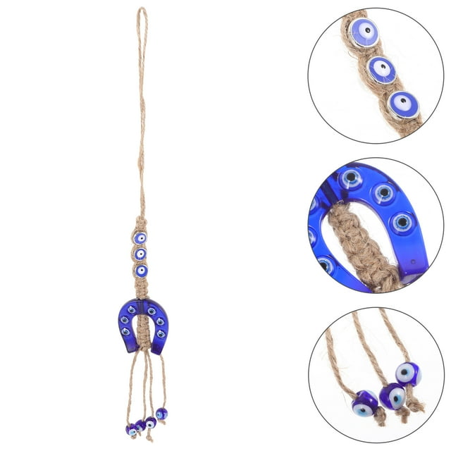 ADDHAT Adorno Colgante Azul Con Ojo Para De Puerta Y Ventana