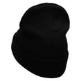 thumbnail image 2 of Green Skateboard Embroidered 12 Inch Long Knitted Beanie - Black OSFM, 2 of 5