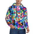 thumbnail image 2 of Cauagu Colorful Tie Dye Stained Glass 2 for Men's Pullover Hooded Sweatshirt Athletic Casual Hoodie Aautumn Hoodie Sweatshirt for Men Pullover Casual Hooded Sweatshirt-4X-Large, 2 of 7