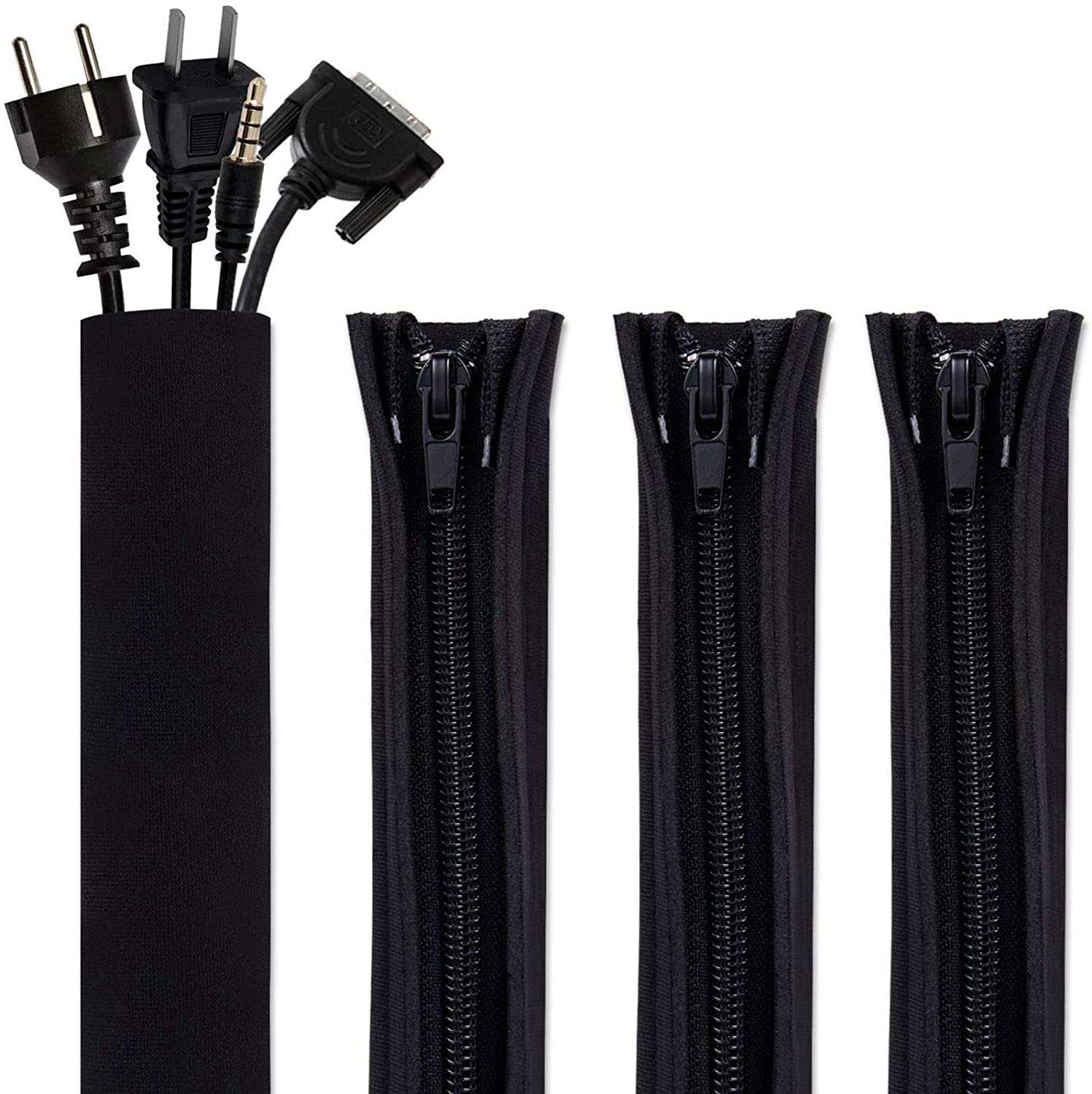 Details about  / Road Cable Sleeves Outer Brake Protector Organizer Zipper Sheat Rubber