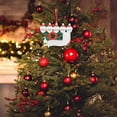 thumbnail image 1 of Decoraciones navideñas Adornos con nombre para árbol de Navidad 5 personas Colgando Muñeco de nieve Saludos de bricolaje 2020 Regalos para sobrevivientes Familia Decoración navideña personalizada, 1 of 3