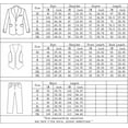 thumbnail image 5 of Cloudstyle Mens Suit Solid Color Formal Business 3-Piece Suit Wedding Slim Fit Party Outfit Set, 5 of 6