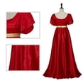 thumbnail image 2 of Women’s 19th Century Satin Ball Gown Victorian Regency Empire Waist Dress, 2 of 3