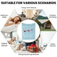 thumbnail image 5 of Heartfelt Message Flannel Blanket For Children Safety Care Gift Ideal For Sofa Bed Travel Camping Polyester Present For Family Friends Shipped From USA, 5 of 9