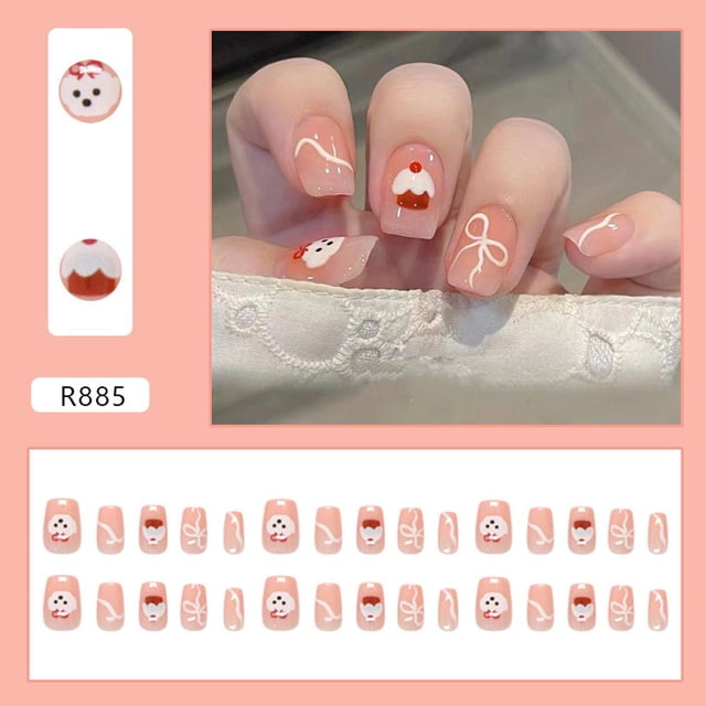 Parches de cobertura completa para uñas con pegamento, parches para manicura de uñas, ropa francesa, pegatina artística para uñas, adorno artístico para uñas DIY