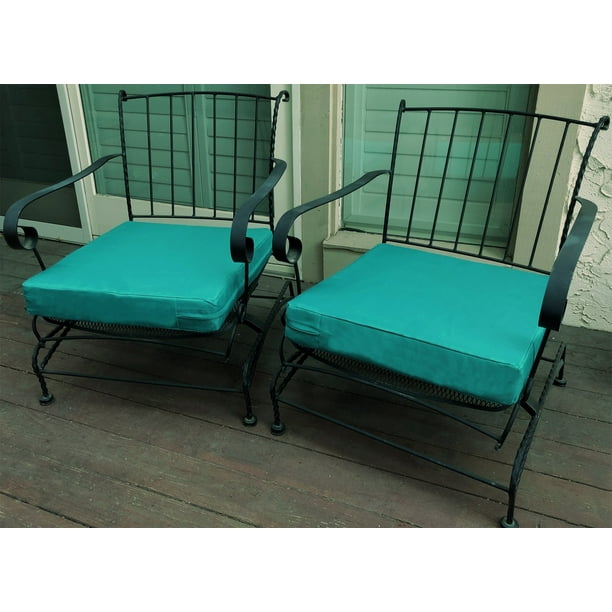 2 Pack Waterproof Outdoor 20"x18"x4" Deep Seat Memory Foam Cushions with 2 Waterproof Covers for