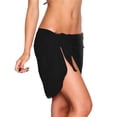 thumbnail image 3 of Swimsuit Coverups for Women Sarong Beach Bikini Wrap Sheer Short Skirt Scarf for Swimwear 2026 Black One Size, 3 of 4