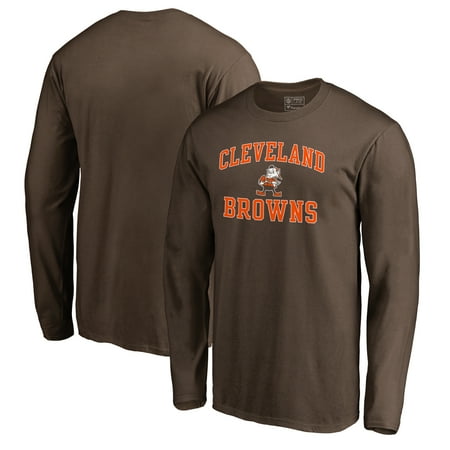 Brown Infant Nfl Jersey Cleveland Browns NFL Pro Line by Fanatics Branded Vintage Collection Victory Arch Long Sleeve T-Shirt - Brown ()