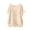 Khaki, variant on Jane Wardrobe Women's Linen Blend Loose Fit Top, Short Sleeve Crew Neck Casual Blouse, 1 Piece, S-XXXXXL Plus Size Friendly