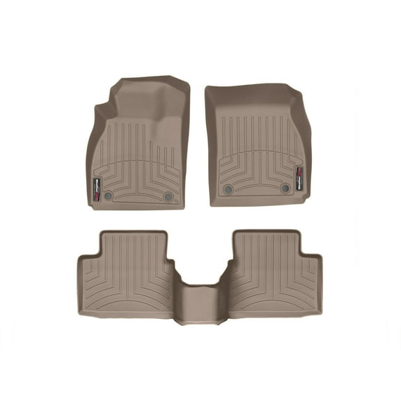 WeatherTech Custom Fit FloorLiners compatible with 2011-2016 Buick Regal - 1st & 2nd Row, Tan