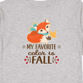 thumbnail image 4 of Inktastic October Favorite Color is Fall Girls Long Sleeve Toddler T-Shirt, 4 of 5