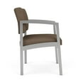 thumbnail image 4 of Fauteuil d'Appoint Surdimensionné en Acier Lenox pour Réception / Acier Argenté / Brun, 4 of 5