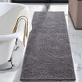thumbnail image 1 of Alfombra de baño LOCHAS Luxury Shaggy, 60 x 150 cm, lavable, color gris, 1 of 7