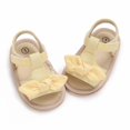 thumbnail image 2 of Otqutp Toddler Flat Sole Footwear Baby Girls Sandals Ruffle Bowknot Premium Soft Sole Anti Slip Open Toe Breathable Summer Outdoor Flat Shoes for Summer, 2 of 8