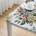 thumbnail image 4 of HAOXIT Spring Rectangle Tablecloth, Watercolor Wild Flowers Spillproof Wrinkle Free Machine Wash Polyester, Floral Oblong Table Cloth for Indoor/Outdoor &amp; Spring/Summer Daily Use 60''x60'', 4 of 7