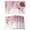 White Pink, variant on Red Eucalyptus Leaves Placemats Set of 4, Summer Botanical Weeping Placemats for Dining Table, Place Mats for Kitchen Tabletop, Waterproof Wipeable Dining Table Mats Set