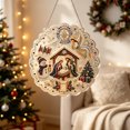 thumbnail image 7 of 2D Flat Acrylic Christmas Hanging Sign 7.87in, Merry Xmas Ornament for Wall Door and Holiday Tree Indoor Mantel Home Decor., 7 of 7