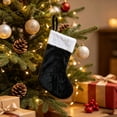 thumbnail image 5 of 12 Pack Christmas Stockings, 15.75 Inch Velvet Christmas Stocking with White , Xmas Hanging Stocking Decor for Fireplace Home Holiday Party, 5 of 5
