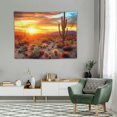 thumbnail image 2 of ONETECH  Arizona Desert Tapestry Saguaro Cacti Mountains Tapestries Natural Plants Tapestry Cactus Tapestry for Room, 2 of 7